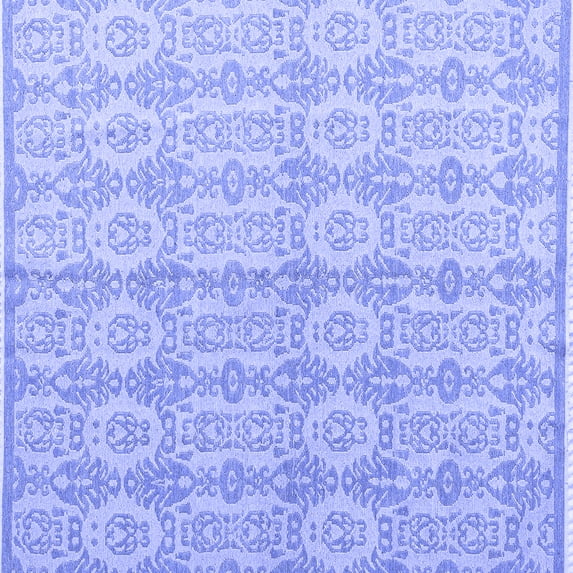 Ahgly Company Indoor Square Abstract Blue Modern Area Rugs, 3' Square