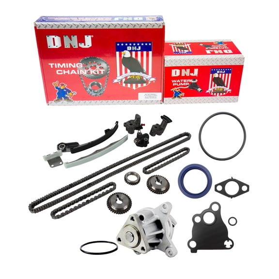 DNJ TK432WP Timing Chain Kit with Water Pump Fits Cars & Trucks 04-13 Ford 2.0L L4 DOHC 16V