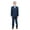 Navy, variant on Boys Suit Set Solid Textured Notch Lapel With Matching Vest & Pants With Free Shirt & Tie