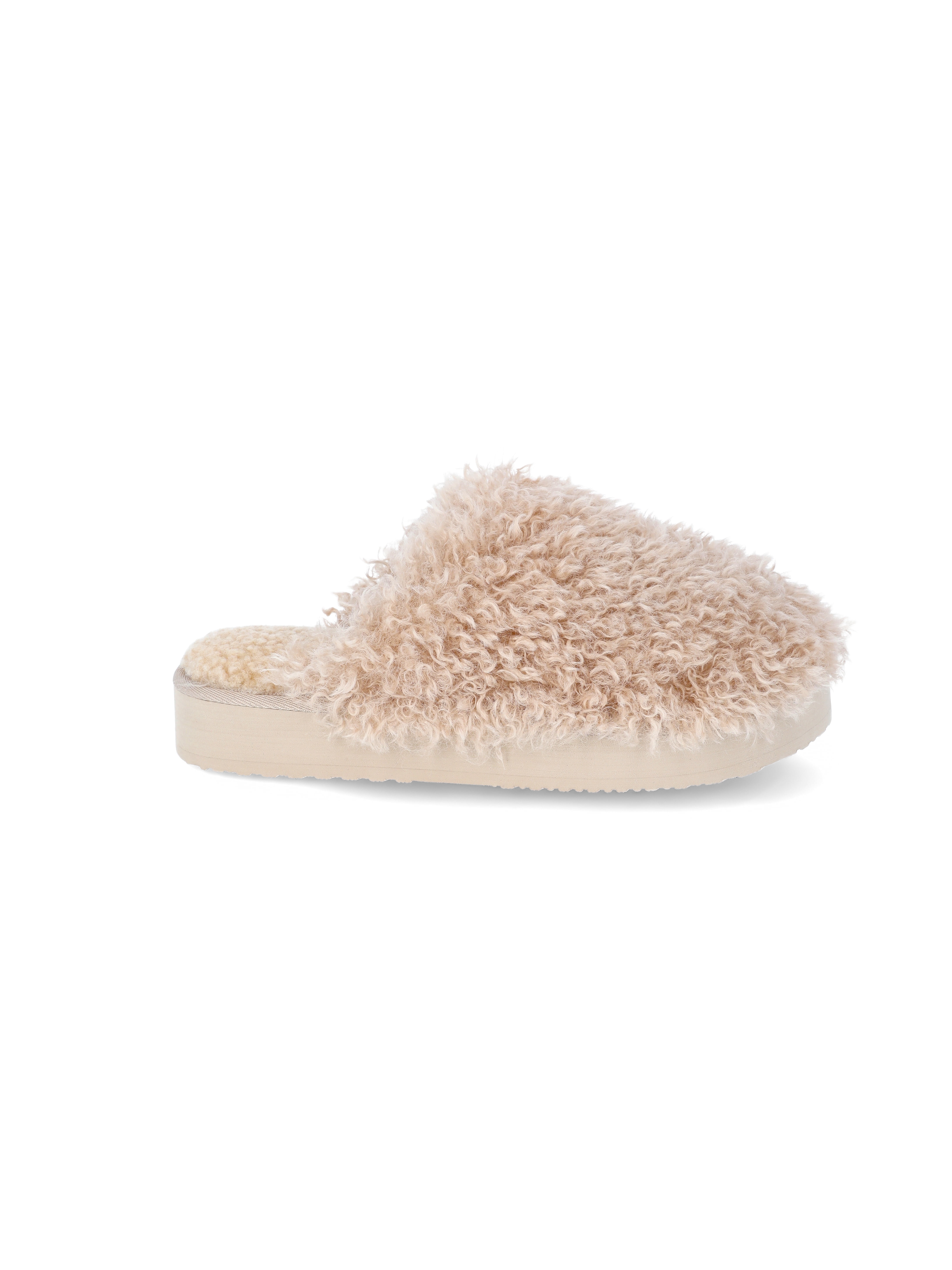 No Boundaries Women's Fuzzy Platform Slippers