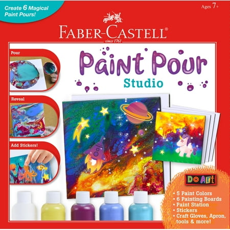 Faber-Castell Do Art Paint Pour Studio-Child Beginner Acrylic Art Set Age Group 7-12+