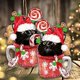 thumbnail image 4 of Adornos navideños divertidos de gato negro - Adorno colgante de decoración navideña de gato negro (gato negro) JAMW Sencillez, 4 of 4