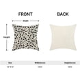 thumbnail image 3 of Spring Floral Pillow Covers 18 X 18 Inch Set of 2, Vintage Cute Black Cream Flower Decorative Throw Pillow Covers Rustic Farmhouse Pillowcase Linen Cushion Case for Outdoor Home Sofa Couch, 3 of 6
