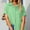 Z001-Green, variant on Women's Button Down Shirt Short Sleeve Collared Solid Work Blouses with Pocket Summer Beach Casual Business Tunic Tops Z001-Army Green L