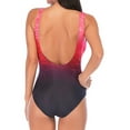 thumbnail image 4 of MRULIC one piece bathing suit for women Womens Swimming Costume Padded Swimsuit Monokini Push Up Bikini Sets Swimwear Pink + S, 4 of 9