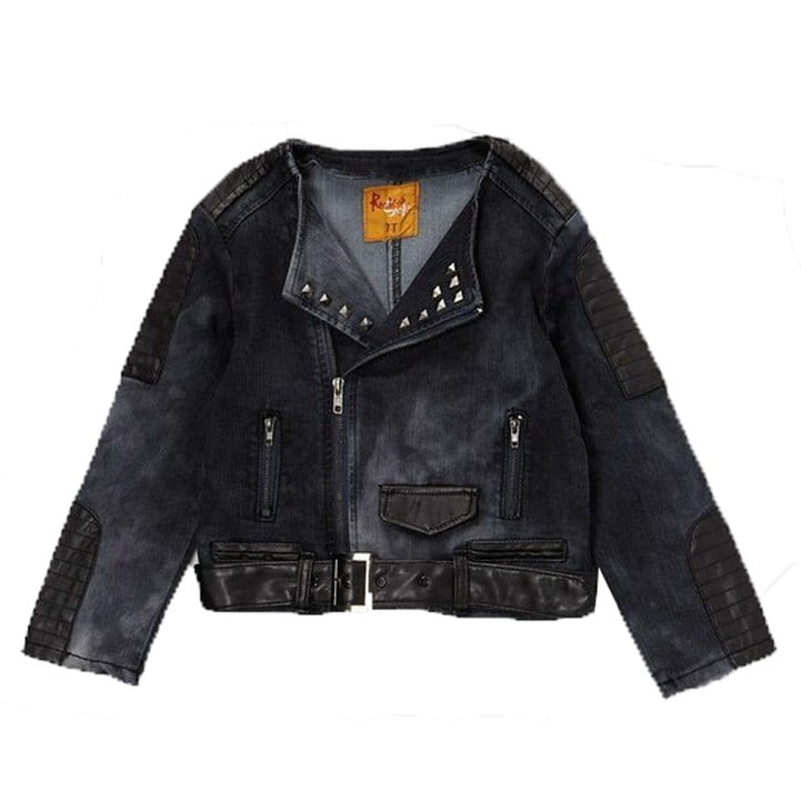girls dark blue denim jacket