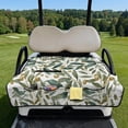 thumbnail image 2 of Xixirimido Quilted Golf Cart Seat Blanket Portable Golf Cart Seat Cover Towel for EZGO Yamaha Club Car & More 2-Seater Carts Foldable for Easy Carry, Olive Leaves Fruits, 2 of 8