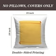 thumbnail image 2 of LALILO Throw Pillow Covers Retro Scroll Flat Retro Scroll Baby Cushion Cover 18" x 18", 2 Pack, 2 of 6