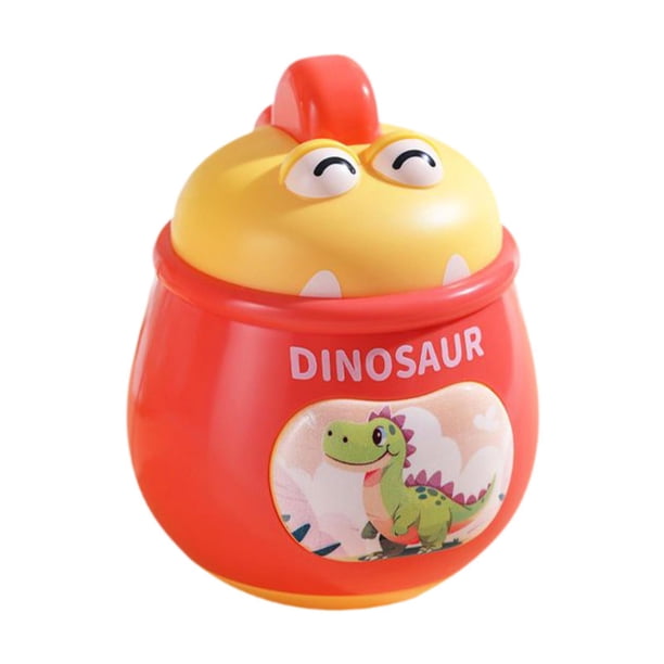 Juguete de dinosaurio tambaleante para gatear, ideal para bebés, niños y niñas. rojo