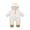 White, variant on Baby Boy Girls Winter Warm Rompers Unisex Newborn Fleece Outfits Bodysuits Toddler Baby Boys Girls Color Plush Cute Bear Ears Winter Thick Keep Warm Jumpsuit Romper White 6-9 Months