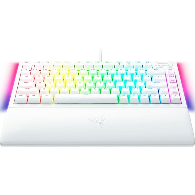 Teclado gaming mecánico Razer BlackWidow V4 75% - US - Blanca con cambio de switches
