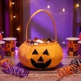 thumbnail image 6 of Extra Large Halloween Woven Basket Long Handle Tote, Storage Bag for Halloween Candy, Gifts, and Toy Organization, 6 of 7