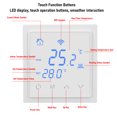 thumbnail image 3 of Home Heating System Thermostat, Power Failure Memory Floor Heating Thermostat  for Apartment White,Black, 3 of 7
