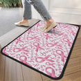 thumbnail image 4 of Pink Breast Cancer Door Rugs,Washable Non Slip Door Mats Indoor,Decorative Door Mats,Entry Mat Indoor for Entrance,Bedroom,Kitchen,Bathroom,30"x17", 4 of 6