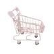 thumbnail image 1 of Mini carro de mano de lujo para supermercado, portalápices, fácil de empujar Rosa perfke carrito de compras juguetes, 1 of 9