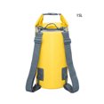 thumbnail image 2 of sweethay Bolsa seca impermeable de PVC 10L 15L 20L buceo al aire libre plegable hombre mujer playa bolsa de natación Rafting río océano Deportes acuáticos Amarillo 15L, 2 of 6