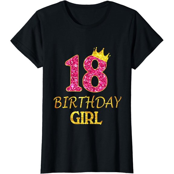 18th Birthday Girl Princess Tee 18 Years Old 18th Gift T-Shirt