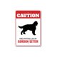thumbnail image 1 of Señal de metal con la palabra "Patrullado por Gordon Setter", para perros, raza de mascota, tamaño de pata canina: 8 x 12 pulgadas, 1 of 4