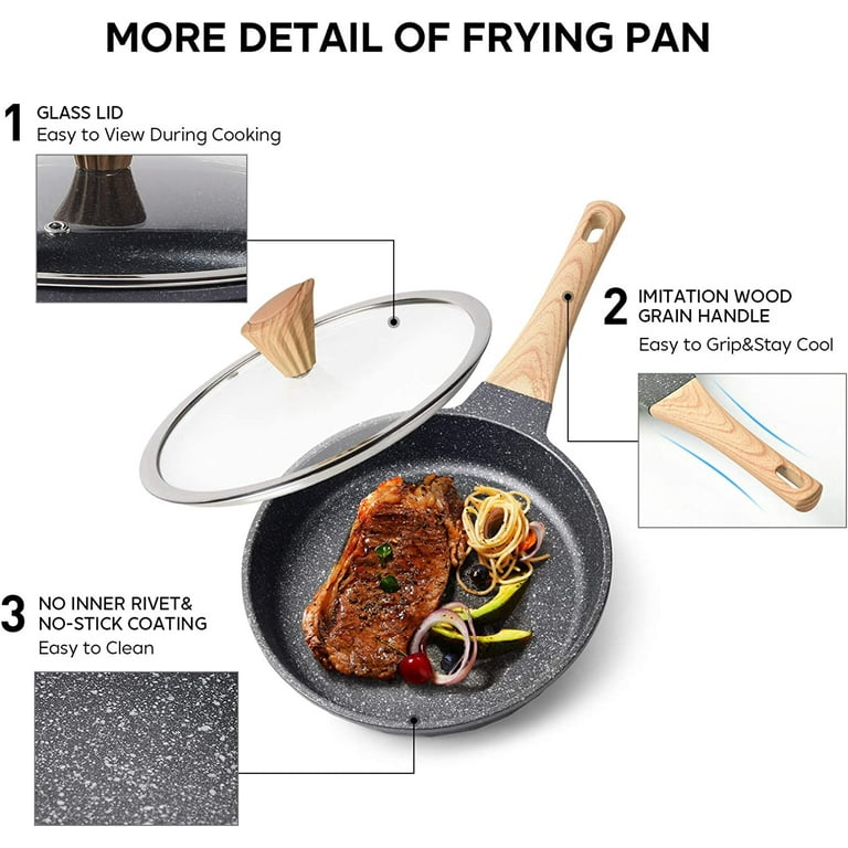 Pots and Pans Set Nonstick White Granite Induction Cookware Sets - On Sale  - Bed Bath & Beyond - 37508822