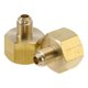 thumbnail image 1 of Ofertas Únicas 2 Pcs Accesorios de Tubería de Latón para Aire Acondicionado 1/4"SAE 1/2"SAE Adaptador de Rosca Femenina a Masculina Conectores de Junta de Extensión de Latón, 1 of 7