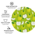 thumbnail image 4 of Disketp Green Apple Funny Coasters,6 Pcs Leather Coasters With Holder, Perfect Housewarming Hostess Gifts,Protect Furniture From Water Marks Scratch And Damage, 4 of 9