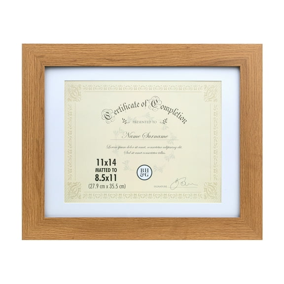 Better Homes & Gardens – 8.5x11 Picture Frame – Wood Document Frame Wall Photo Frame