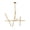 Antique Brass, variant on 36250-011 Eurofase Lighting Crossroads Chandelier 10 Light Metal-Black Finish
