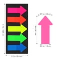 thumbnail image 6 of 40 Sets Neon Arrow Shaped Bookmarks Stickers, Translucent Decorative Labels for Books, Office Supplies, School and Work Use, 6 of 6