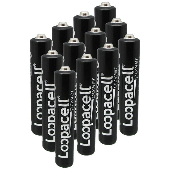 Loopacell AAAA Alkaline Batteries 1.5V X 12