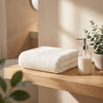 thumbnail image 4 of Kyusrd Hand Towels for Bathroom,Cotton Soft Absorbent Decorative Hand Towel for Face Spa Bath Gym Kitchen,White,34x74cm, 4 of 7