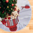thumbnail image 5 of FMSHPON Funny Snowman Holding White Board Xmas Christmas Tree Skirt Stand Mat for Holiday Party Decoration Indoor Outdoor 36 inches, 5 of 6