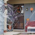thumbnail image 7 of 79 Inch Giant Light Up Hairy Spider Halloween Decor, Bendable Legs Large Scary Furry Spider with Orange LED Lights, Outdoor Indoor Yard Porch Haunted House Party Decoration Prop,B, 7 of 7