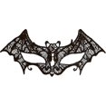 thumbnail image 2 of Máscara de murciélago de encaje negro Mascarada Accesorios de disfraces góticos de Halloween, 2 of 3