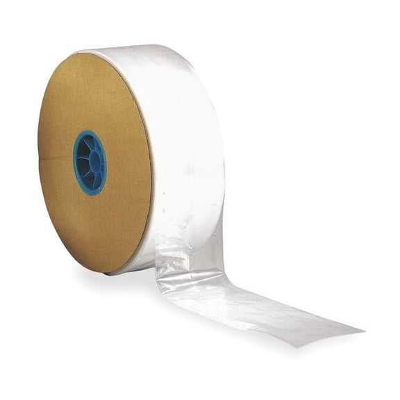 ZORO SELECT 2EWL6 Poly Tubing, 2 mil, Clear