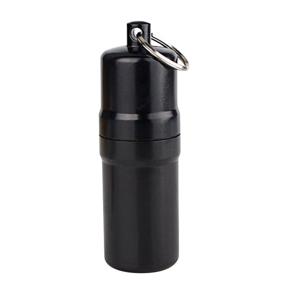 1Pc Cigarette Case Metal Tobacco Storage Box Cigarette Container for Men Outdoor(Black)