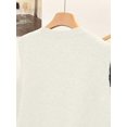 thumbnail image 5 of 1pc Solid Color Cropped Round Neck Asymmetrical Button Design Fashion Layering Sleeveless Knit Vest Tank Top Summer, Effortless Style, 5 of 10
