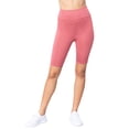 thumbnail image 3 of Juniors Wide Band High Waist Active Workout Biker Running Shorts Leggings, 3 of 5