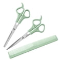 thumbnail image 1 of Kit de tijeras para cortar cabello, juego de tijeras de peluquería para hombres, mujeres, mascotas, kit de corte de peluquero para salón en casa, 1 of 6
