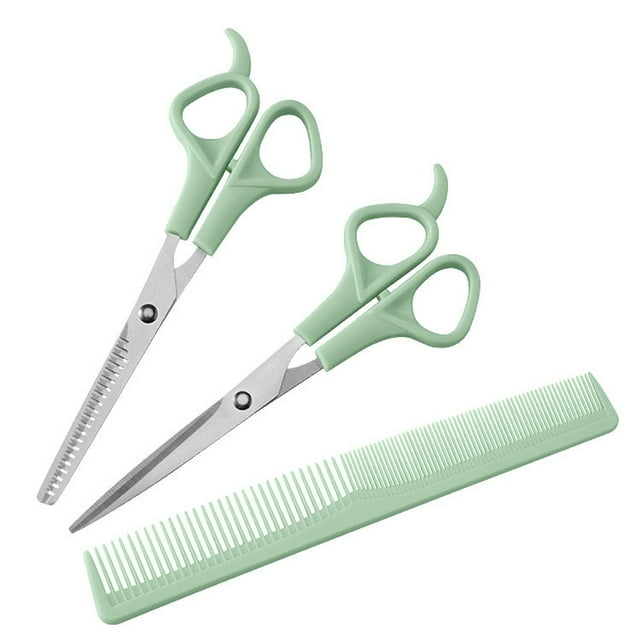Kit de tijeras para cortar cabello, juego de tijeras de peluquería para hombres, mujeres, mascotas, kit de corte de peluquero para salón en casa