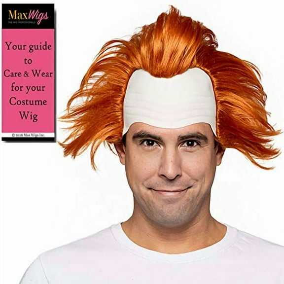 Pennie Wise 2017 Color Burnt Orange - Enigma Wigs Clown Movie Monster Demon It White Cloth Head Dancing Evil Penny Bundle MaxWigs Costume Wig Care Guide