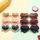 thumbnail image 5 of Gafas de sol para niños Marco de color Protección UV polarizada Lindas gafas de sol en forma de corazón para niñas Negro Feliz Sencillez, 5 of 5
