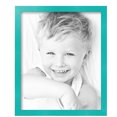 thumbnail image 2 of ArtToFrames 14" x 17" Aqua Picture Frame, 14x17 inch Green Wood Poster Frame (WOM-5186),  Pack, 2 of 7