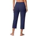 thumbnail image 4 of Women's Wide Leg Yoga Pants JIANLAI High Waisted Comfy Dance Sweatpants Loose Casual Soft Lounge Joggers with Pockets (S-L2) Navy, 4 of 6
