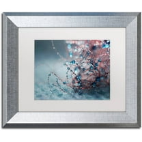 Trademark Fine Art "Blue Silence" Canvas Art by Beata Czyzowska Young, White Matte, Silver Frame