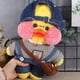 thumbnail image 4 of Juego de 4 piezas de ropa para muñecas de 30 cm, pato amarillo, ropa para muñecas Kawaii, sombrero, bolso, gafas, accesorios, pato Lalafanfan de peluche, regalo para niños, 4 of 5