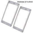 thumbnail image 1 of Car Spare Parts Pickup Rings Pickup Rings Frame Mounting Ring Humbucker Pickup Metal Surround 2Pcs Silver, 1 of 10