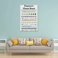thumbnail image 2 of Exposure Cheat Sheet Posters Photography Study Guide Poster Print Art Canvas Printing for Room Bathroom Bedroom Living Room Decoration, 2 of 5