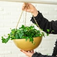thumbnail image 3 of Wweixi Weather-resistant Hanging Planter For Easy And Stylish Garden Maintenance gold S 1Set, 3 of 6