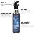 thumbnail image 3 of Yayeee 20oz Insulated Water Bottle Double Wall Stainless Steel with Flip Straw Lid, Window Space, 3 of 7