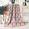 thumbnail image 3 of Colorful Princess Pattern Blanket,Comfortable Soft Flannel Throw Blanket,All Season,Warm Lightweight Blankets for Sofa Bed Couch Living Room Chair,50"x60", 3 of 4